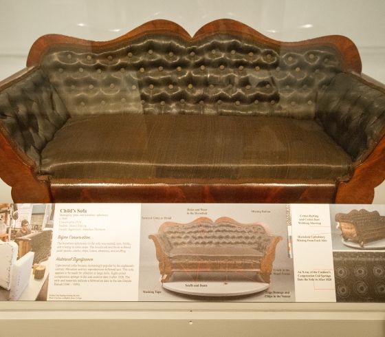 Horsehair sofa