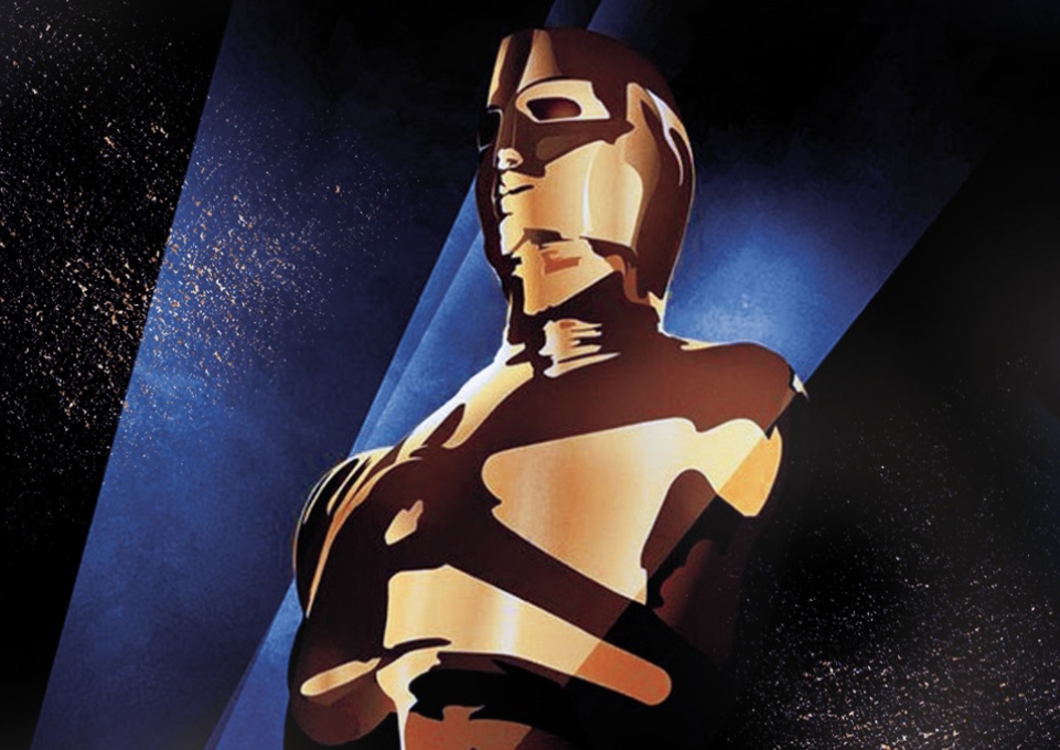 Close-up of the Oscar statuette