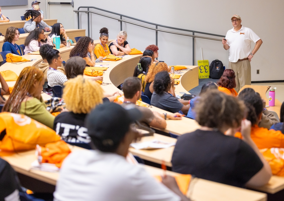 Students at Buffalo State University's Orientation.